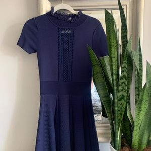 The Kooples XS Navy Stretch Dress